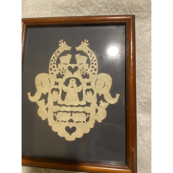 Noah’s Ark Papercutting Wall Art Framed - Picture 2 of 5